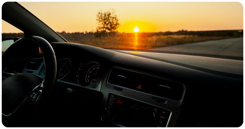 léger voile de buée pare brise